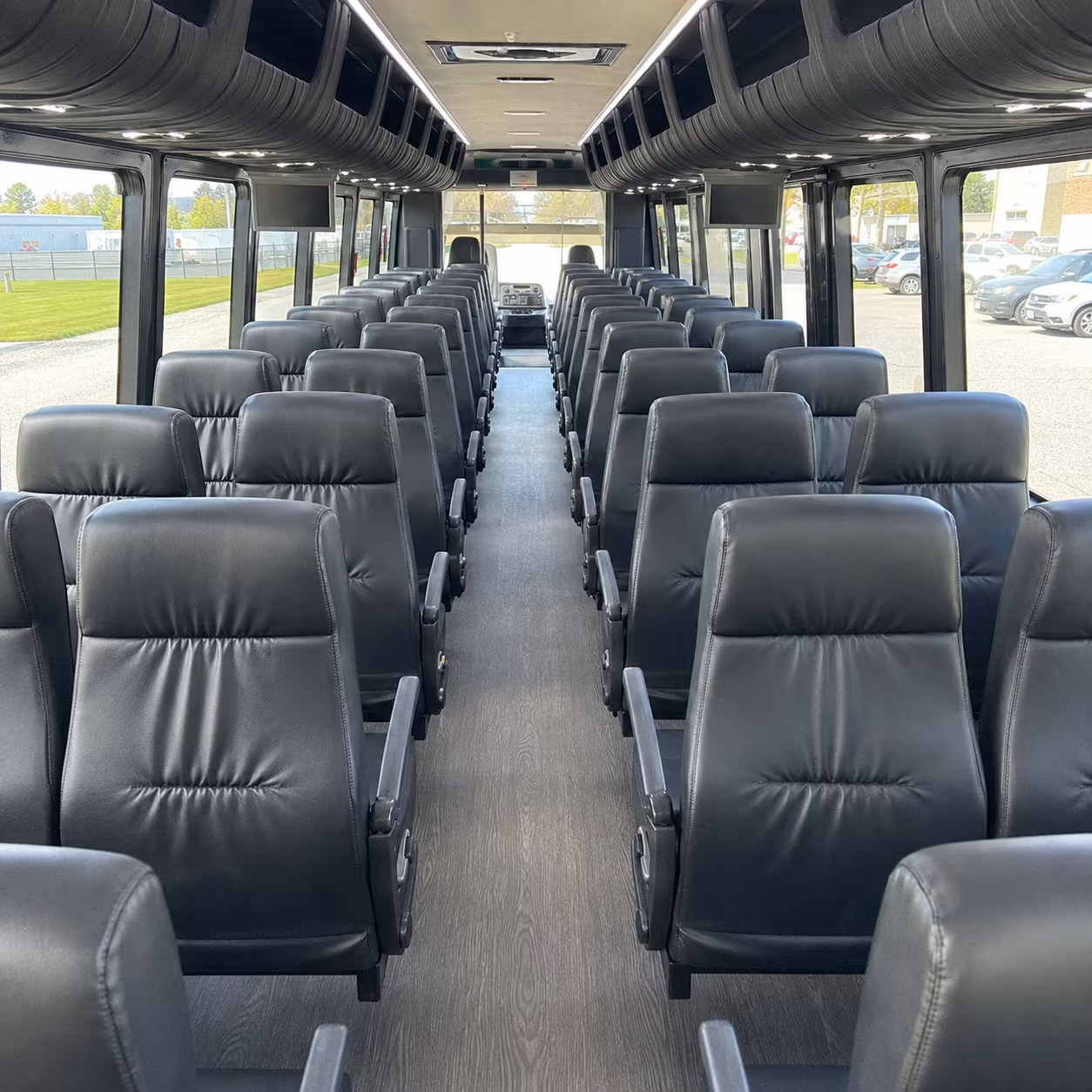 Dearborn Airport Shuttle & Transportation party bus exterior