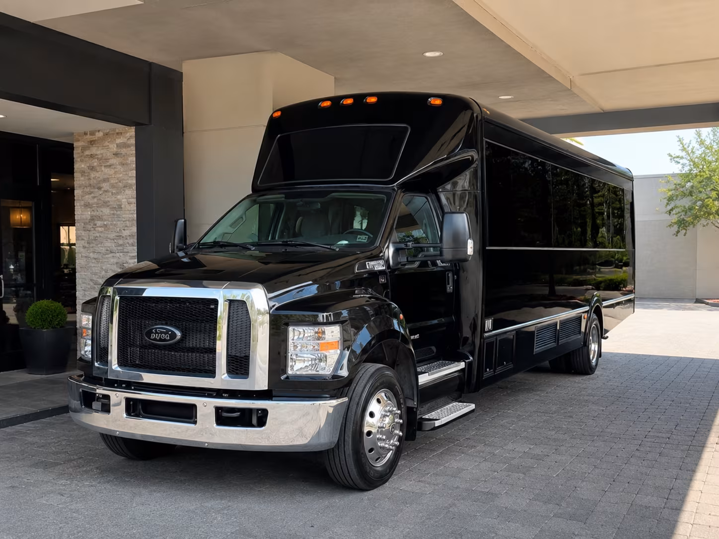 Dearborn Birthday, Sweet 16, & Quinceañera Transportation party bus exterior