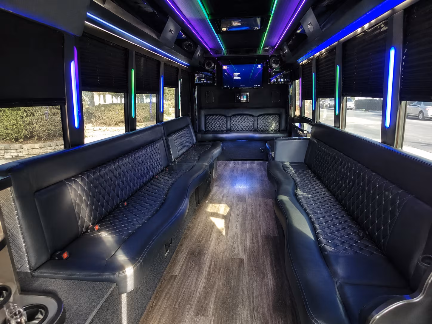 Dearborn Birthday, Sweet 16, & Quinceañera Transportation party bus exterior