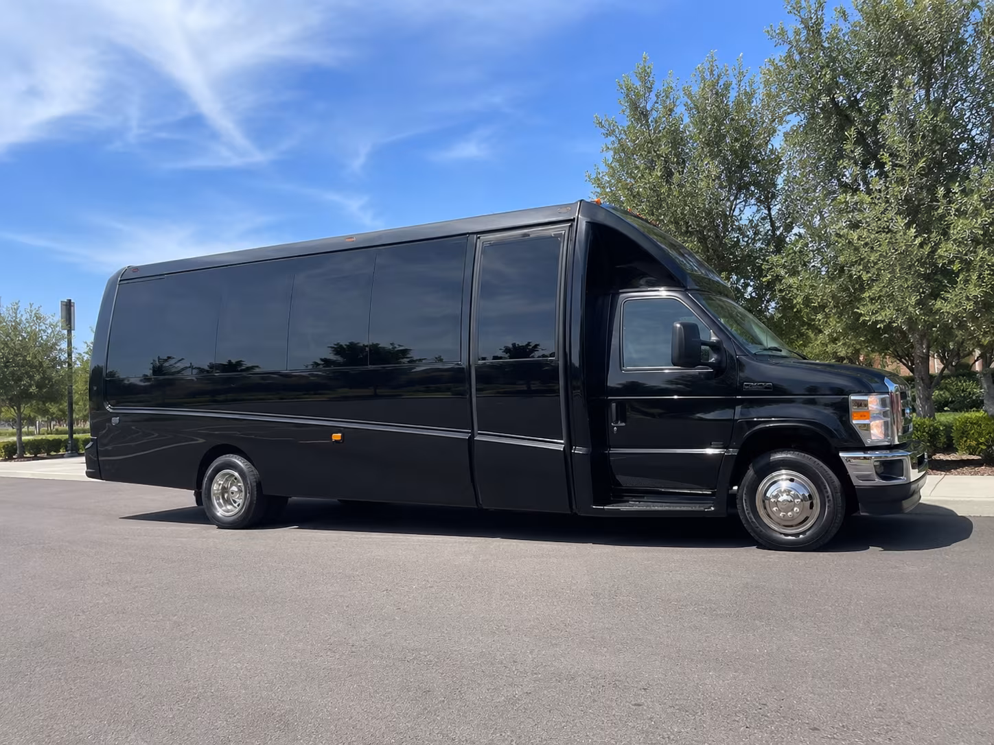 Dearborn Corporate Transportation party bus exterior
