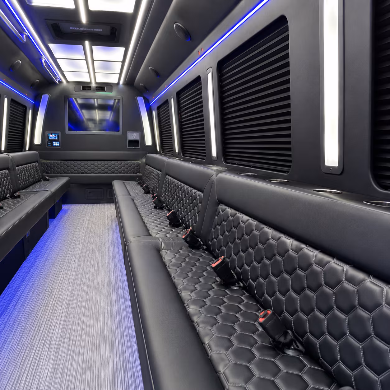 Dearborn Private Event Transportation party bus exterior
