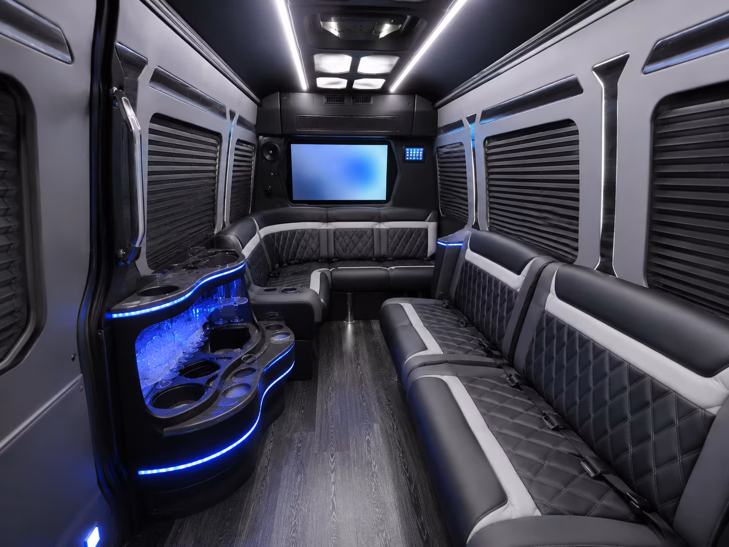 Dearborn School Event Transportation party bus exterior