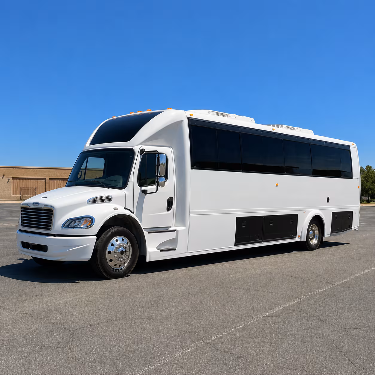 Dearborn Sporting Event Transportation party bus exterior
