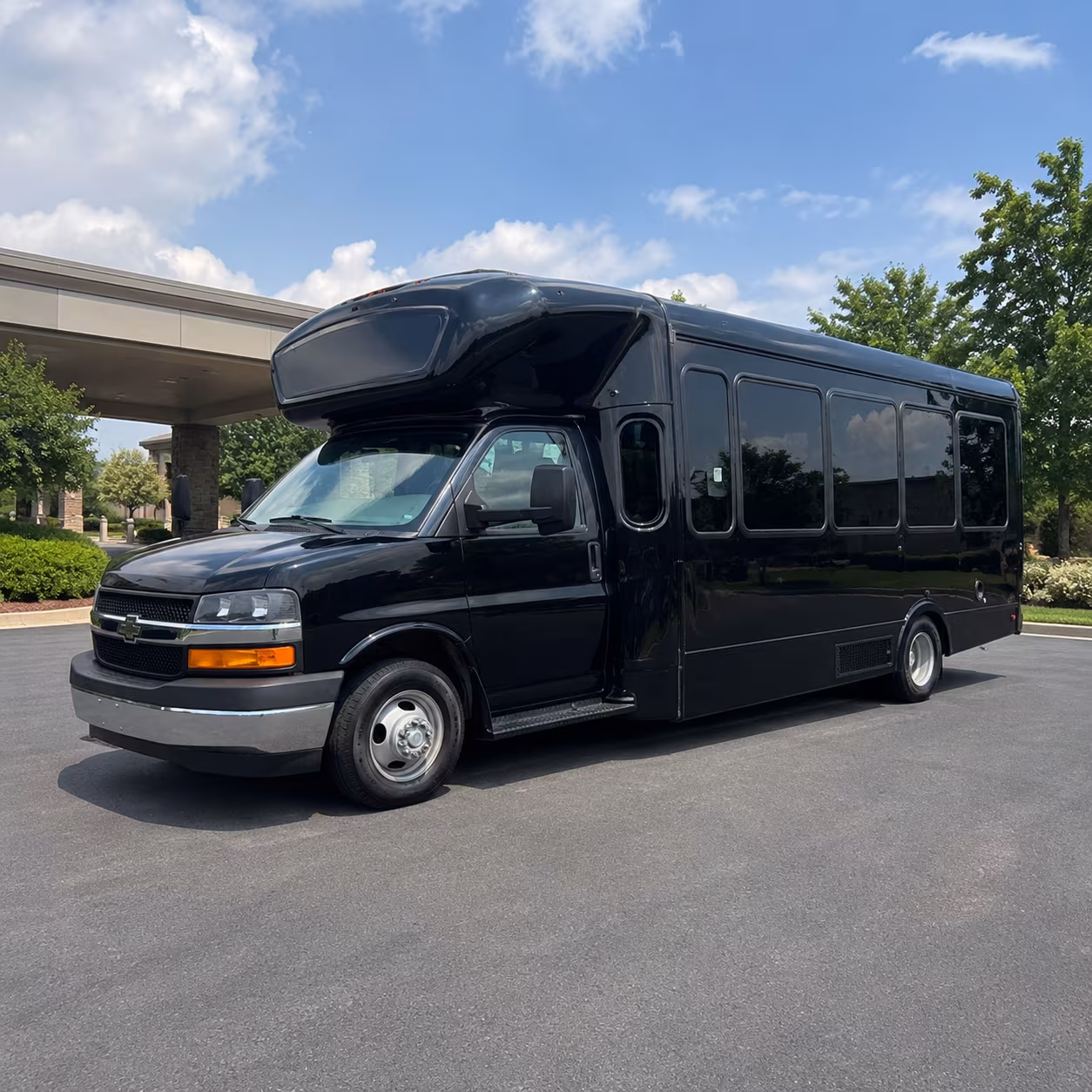 Dearborn Wedding Transportation party bus exterior