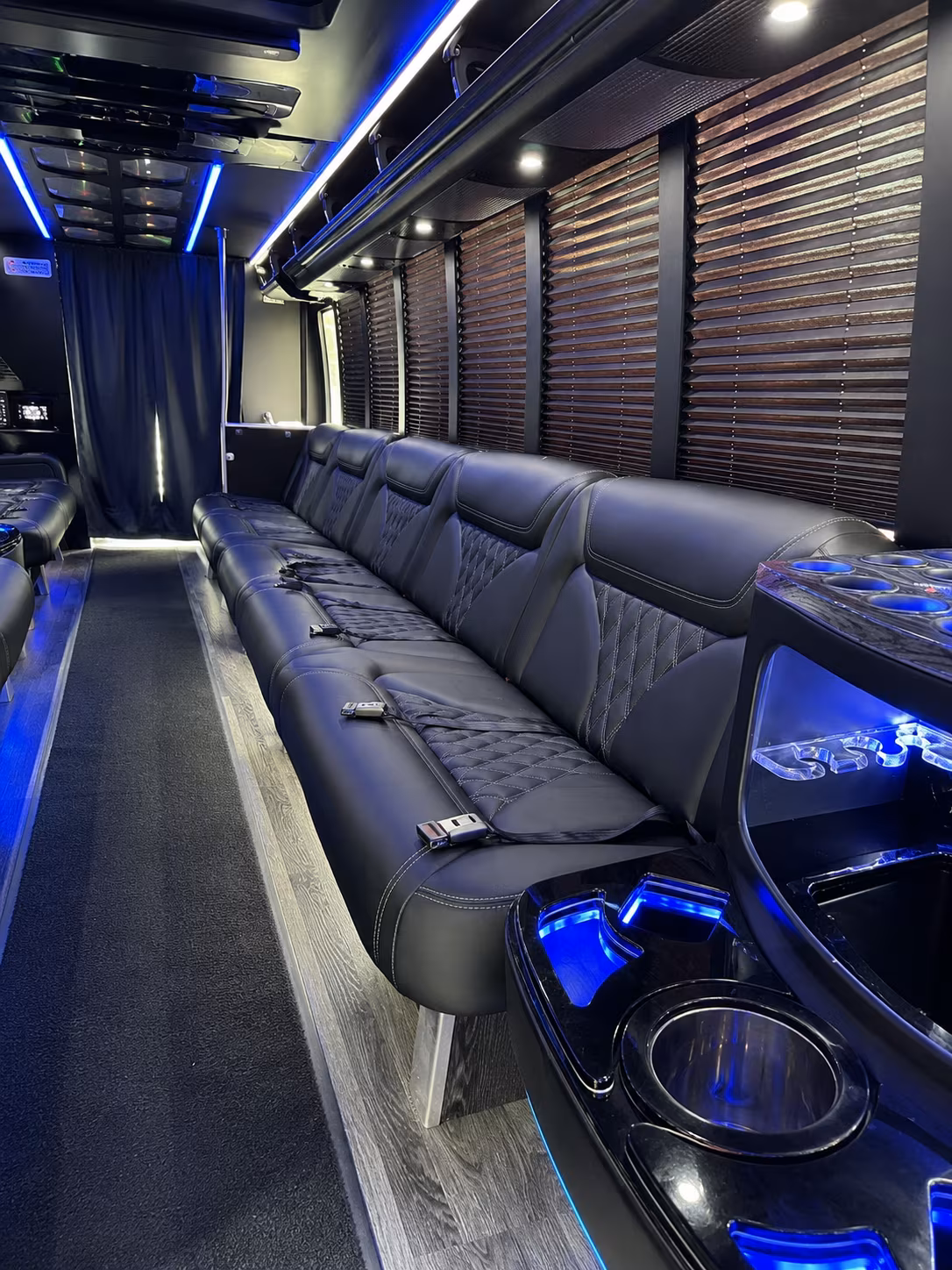 Dearborn Wedding Transportation onboard seating