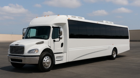 Exterior of Charter Bus Company Southfield's 25 Passenger Party Bus in Southfield