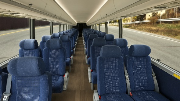 Interior of Charter Bus Company Dearborn's 35 Passenger Minibus in Dearborn