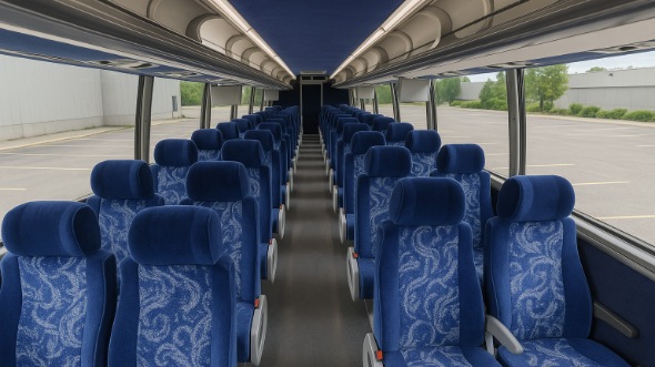Interior of Charter Bus Company Dearborn's 44 Passenger Charter Bus in Dearborn