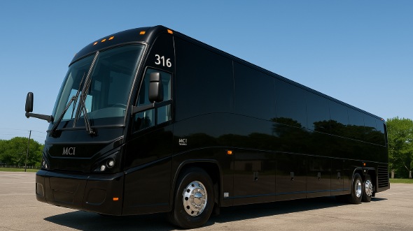 Exterior of Charter Bus Company Dearborn's 45 Passenger Charter Bus in Dearborn