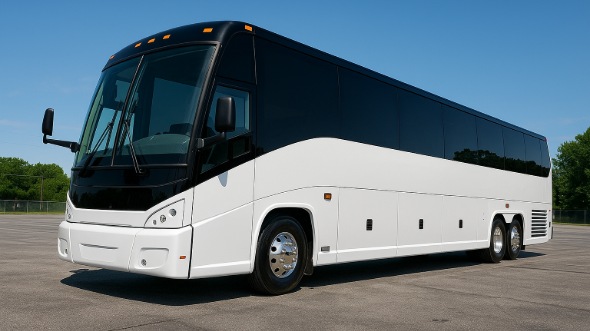 Exterior of Charter Bus Company Dearborn's 48 Passenger Charter Bus in Dearborn