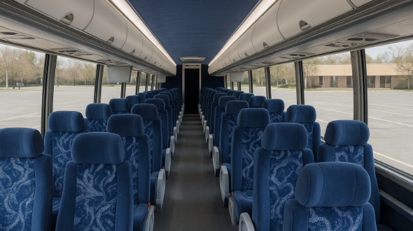 Interior of Charter Bus Company Dearborn's 48 Passenger Charter Bus in Dearborn