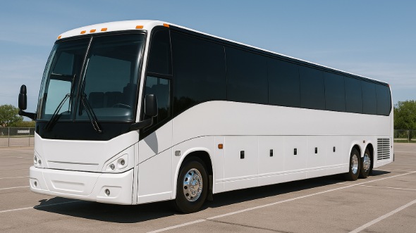 Exterior of Charter Bus Company Dearborn Heights's 50 Passenger Party Bus in Dearborn Heights