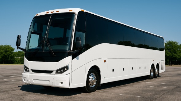 Exterior of Charter Bus Company Dearborn's 55 Passenger Charter Bus in Dearborn