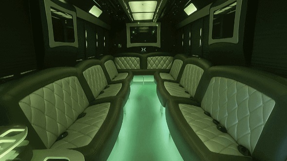 dearborn 50 passenger party bus inside